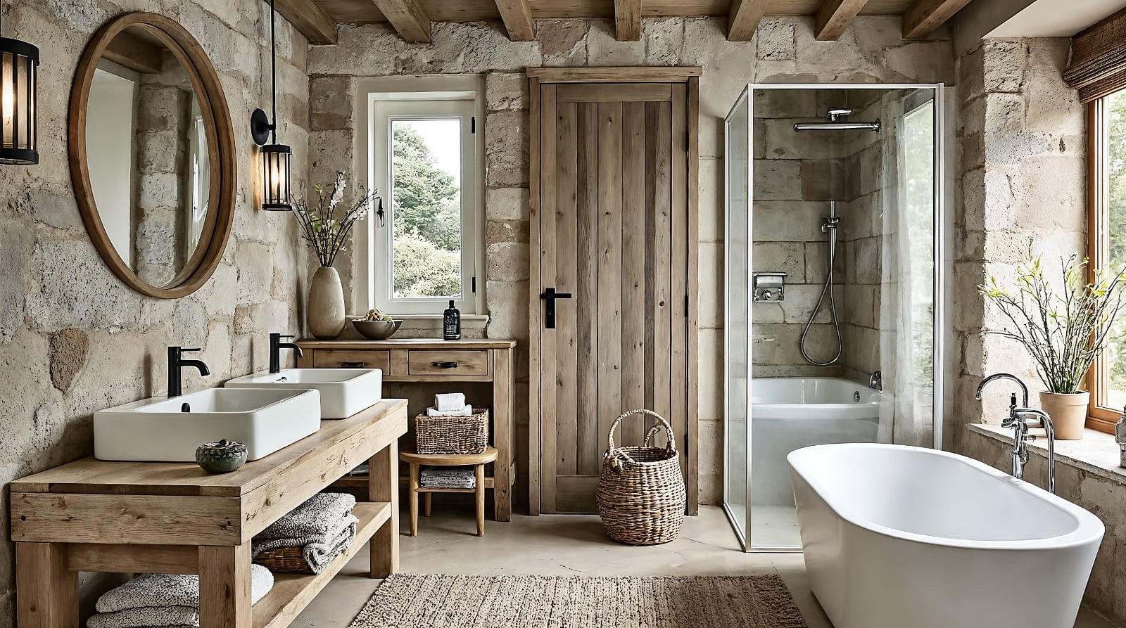 рустикална баня 