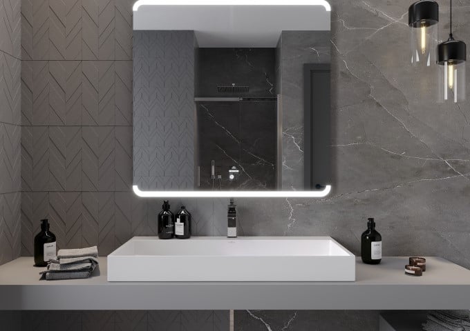 Lustra łazienkowe z LED 100x100cm