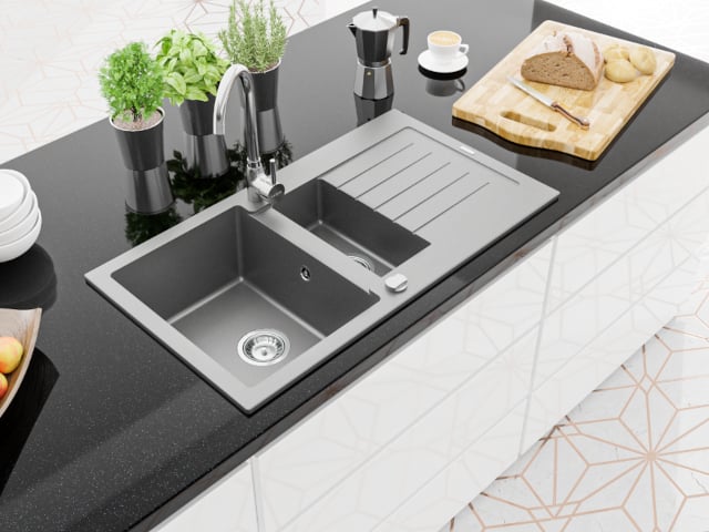 Inox kolor zlewu